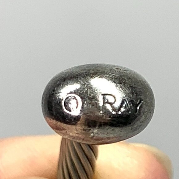 Q-Ray Silver-Plated Deluxe Twisted Band Wellness Bracelet 2.75" Size Large - Picture 2 of 9